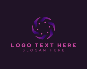 Gradient - Spiral Motion Tech logo design