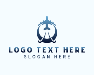 Delivery - Flight Airline Plane logo design