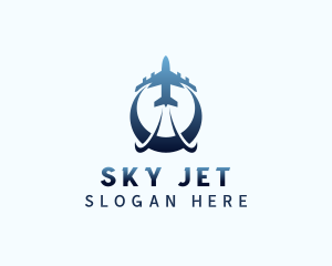 Flight Airline Plane logo design