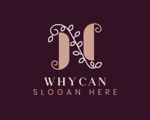 Hotel - Wedding Floral Letter N logo design