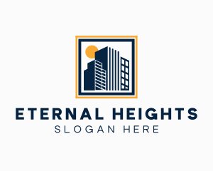 City Tower Heights Building logo design