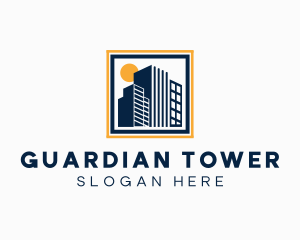 City Tower Heights Building logo design