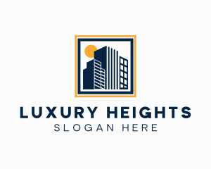 City Tower Heights Building logo design