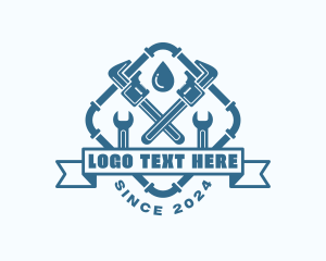 Maintenance - Pipe Plumbing Fix logo design