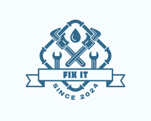 Pipe Plumbing Fix logo design