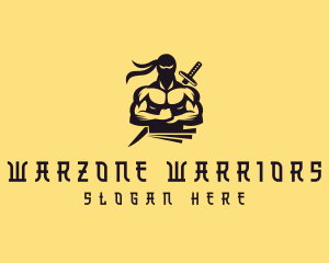 Ninja Sword Warrior logo design