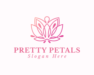 Yoga Lotus Wellness logo design