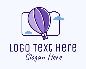 Traveler - Hot Air Balloon Photography logo design