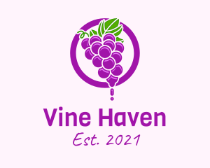 Grape Flavored Juice logo design