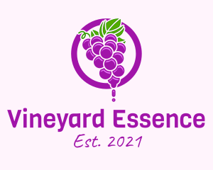 Grape Flavored Juice logo design