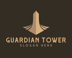 Brown Urban Skyscraper logo design