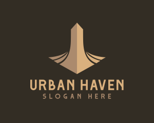 Brown Urban Skyscraper logo design