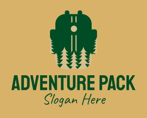 Outdoor Backpack Camper logo design
