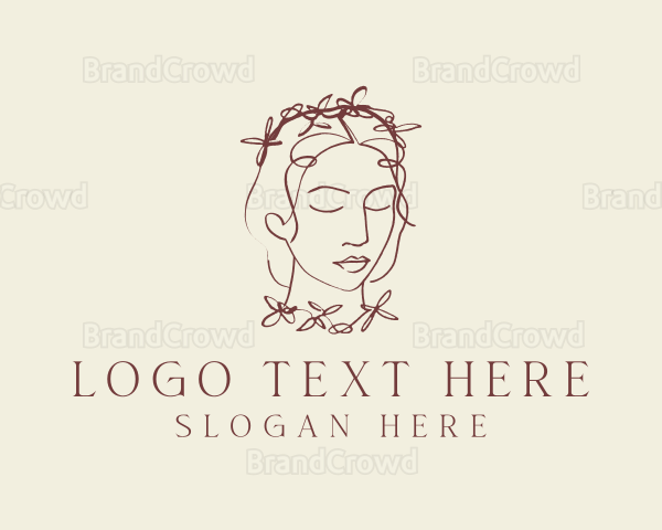 Floral Beauty Woman Logo