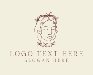 Facial - Floral Beauty Woman logo design