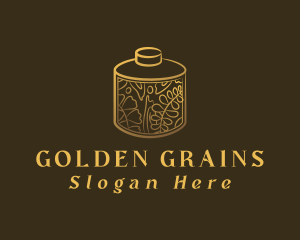 Grains - Elegant Luxury Spice Jar logo design