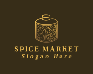 Elegant Luxury Spice Jar logo design