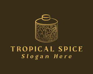 Elegant Luxury Spice Jar logo design