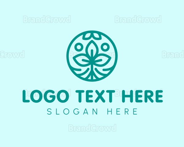 Leaf Organic Circle Logo