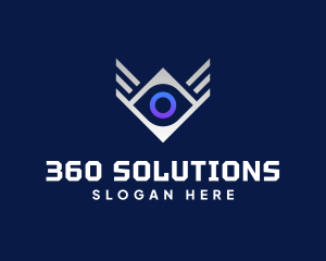 Diamond Eye Wing logo design