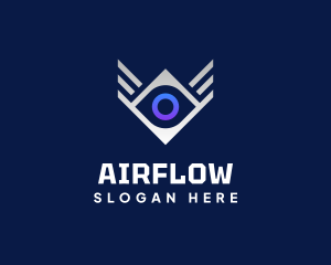 Diamond Eye Wing logo design