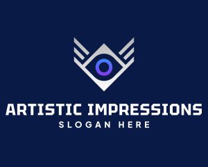 Diamond Eye Wing logo design