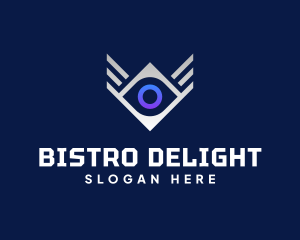 Diamond Eye Wing logo design