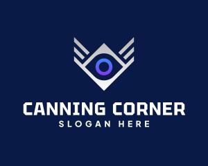 Diamond Eye Wing logo design