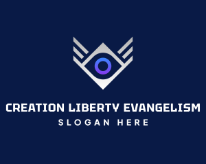 Diamond Eye Wing logo design