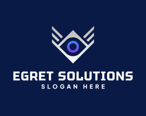 Diamond Eye Wing logo design