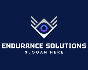 Diamond Eye Wing logo design