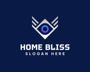 Diamond Eye Wing logo design