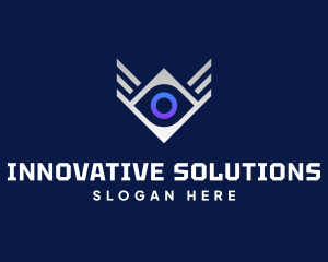 Diamond Eye Wing logo design