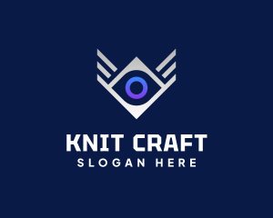 Diamond Eye Wing logo design