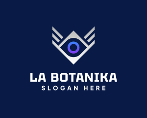 Winged - Diamond Eye Wing logo design