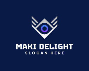 Diamond Eye Wing logo design