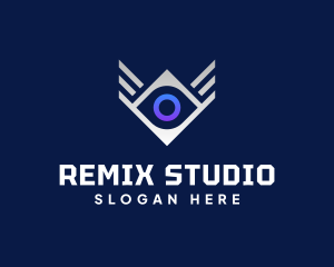 Diamond Eye Wing logo design