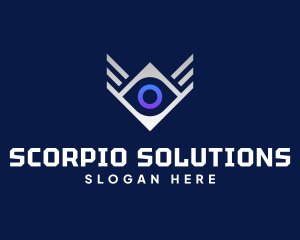 Diamond Eye Wing logo design