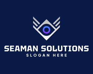 Diamond Eye Wing logo design