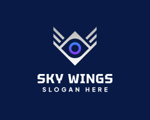 Diamond Eye Wing logo design