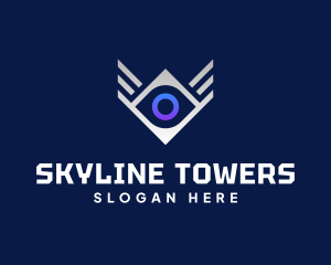 Diamond Eye Wing logo design