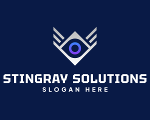 Diamond Eye Wing logo design