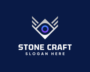 Diamond Eye Wing logo design