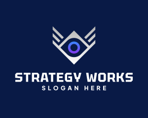 Diamond Eye Wing logo design