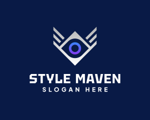 Diamond Eye Wing logo design