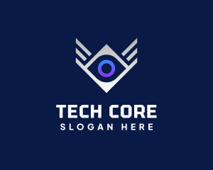 Diamond Eye Wing logo design