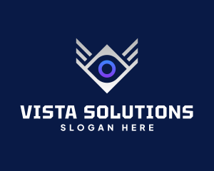 Diamond Eye Wing logo design