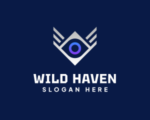 Diamond Eye Wing logo design