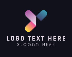 Advertising - Digital Letter Y logo design