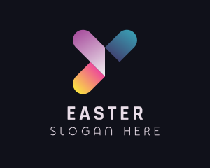 Application - Digital Letter Y logo design